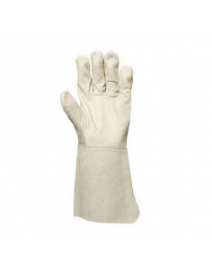 Gants de travail en cuir de vachette Eurotechnique 2220 (lot de 10 paires  de gants) - Oxwork