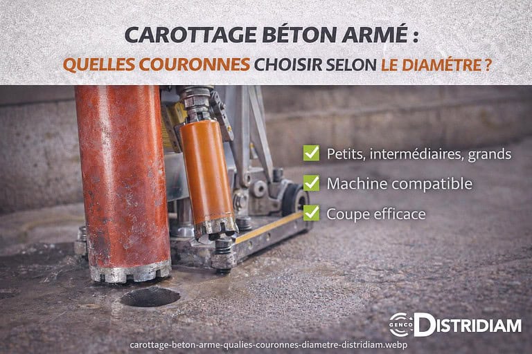Carottage béton armé : quelles couronnes choisir selon le diamètre ? – DISTRIDIAM
