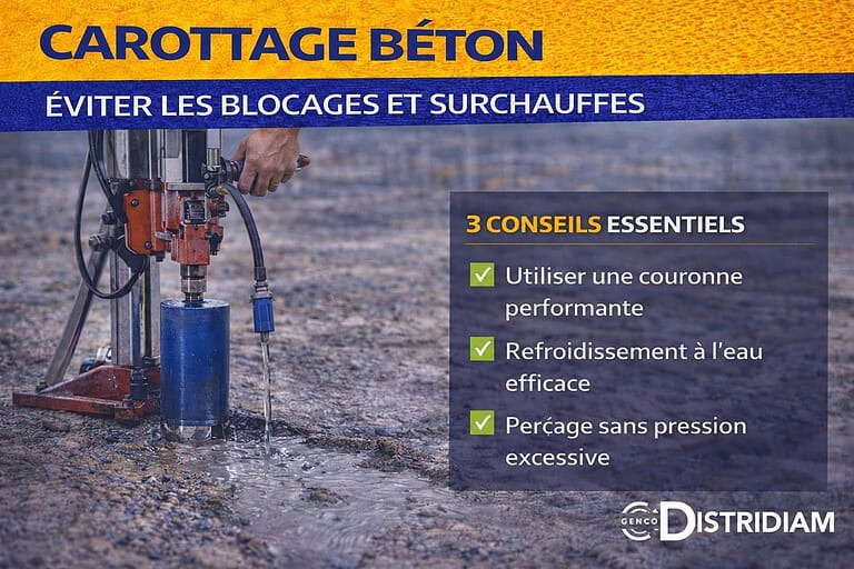 Carottage béton : les réglages qui font la différence sur chantier – DISTRIDIAM