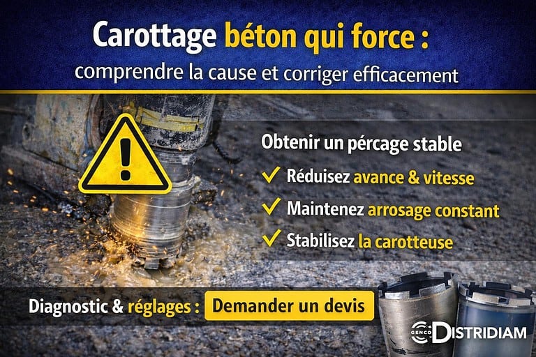 Carottage béton qui force : comprendre la cause et corriger efficacement – DISTRIDIAM