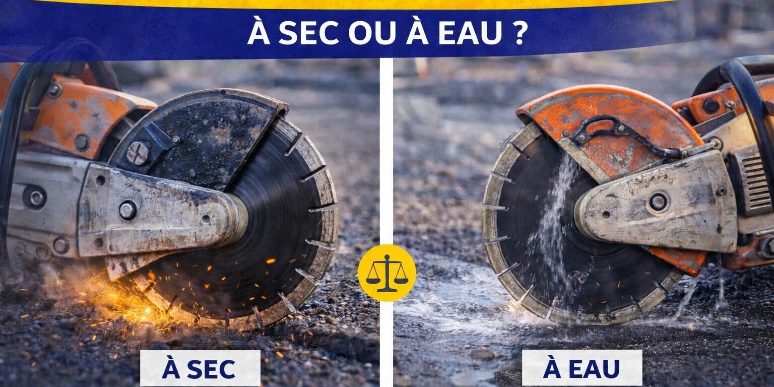 Coupe d’enrobé : à sec ou à eau ? – DISTRIDIAM