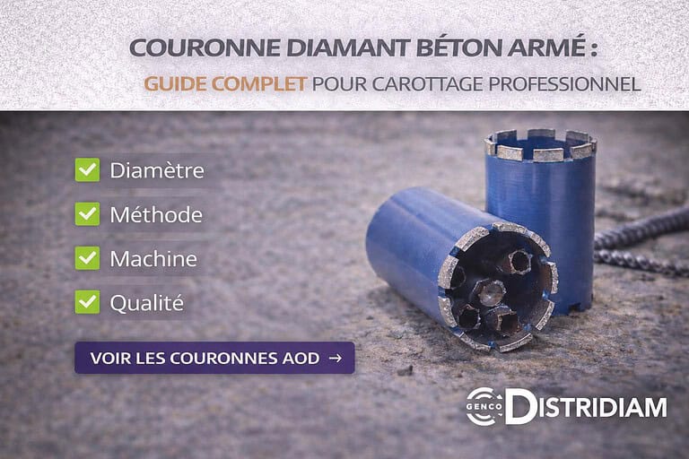 Couronne diamant béton armé : guide complet pour carottage professionnel – DISTRIDIAM