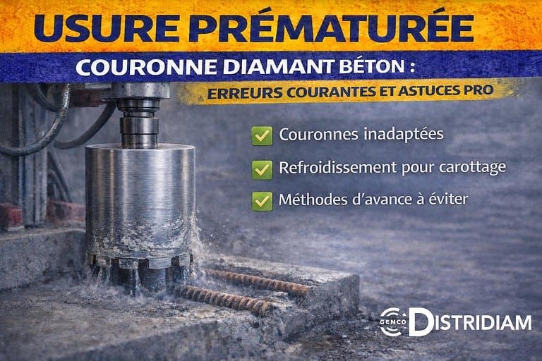 Couronne diamant béton : comment éviter l’usure prématurée – DISTRIDIAM