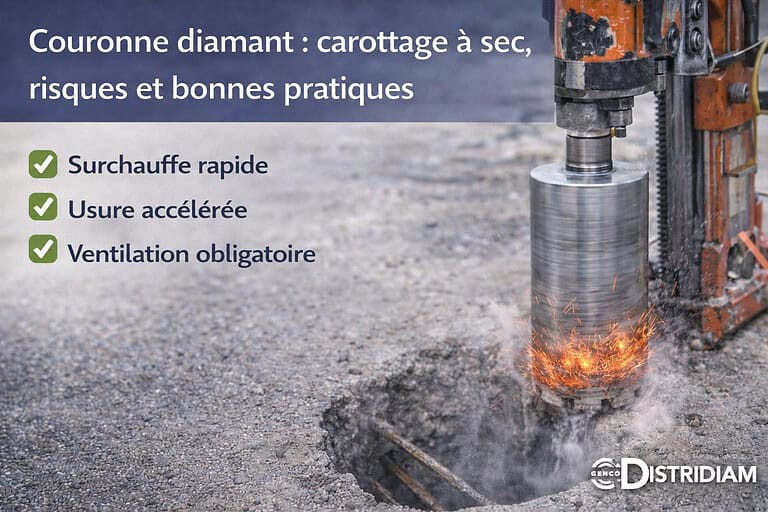 Couronne diamant : carottage à sec, risques et bonnes pratiques – DISTRIDIAM