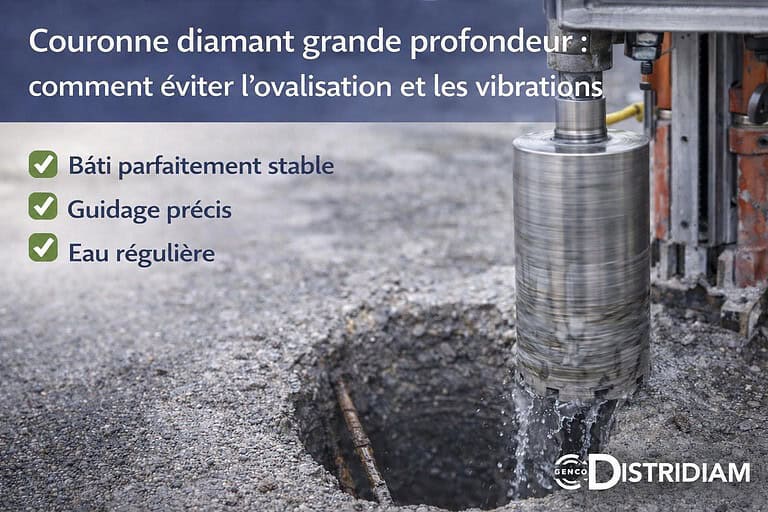 Couronne diamant grande profondeur : comment éviter l’ovalisation et les vibrations – DISTRIDIAM