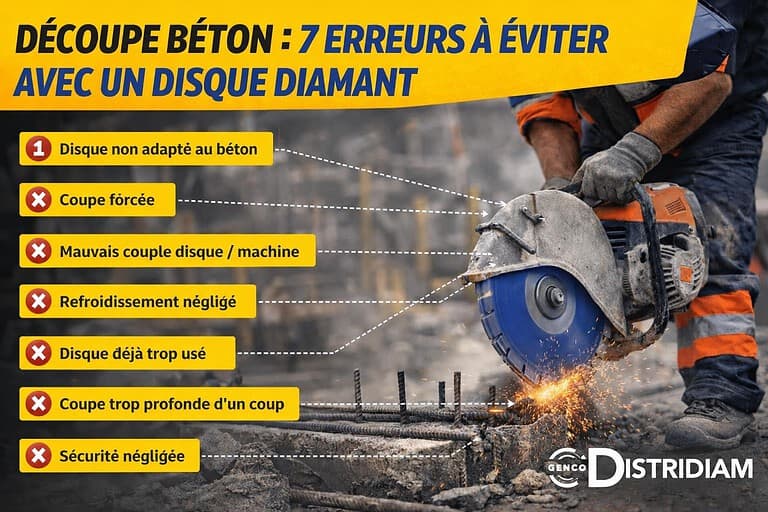 Découpe béton : 7 erreurs à éviter avec un disque diamant – DISTRIDIAM