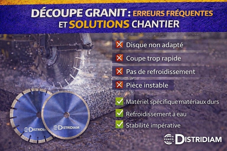 Découpe granit : erreurs fréquentes et solutions chantier – DISTRIDIAM