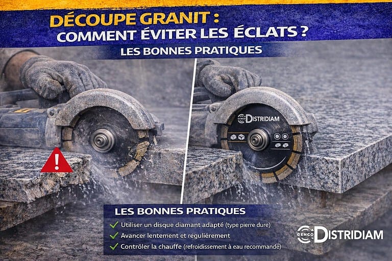 Découpe granit : pourquoi les éclats apparaissent (et comment les éviter) – DISTRIDIAM