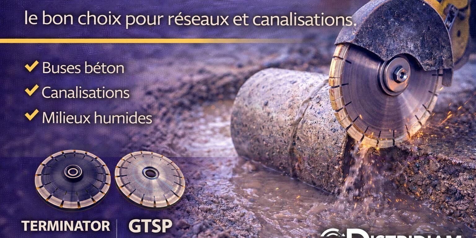 Disque diamant assainissement : le bon choix pour réseaux et canalisations – DISTRIDIAM