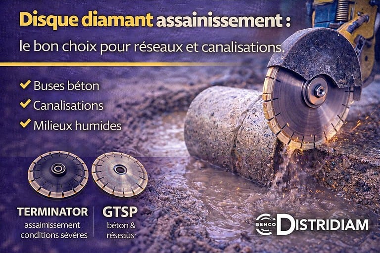 Disque diamant assainissement : le bon choix pour réseaux et canalisations – DISTRIDIAM