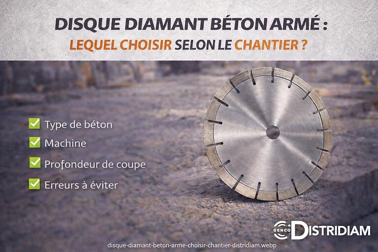 Disque diamant béton armé : lequel choisir selon le chantier ? – DISTRIDIAM