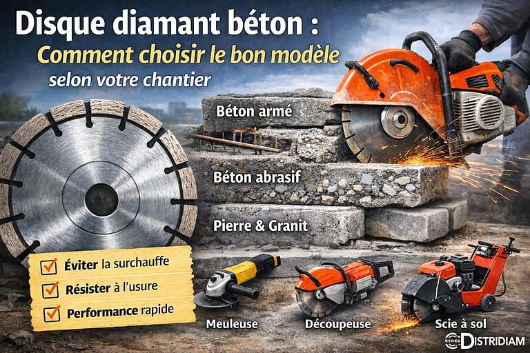 Disque diamant béton : comment choisir le bon modèle selon votre chantier – DISTRIDIAM