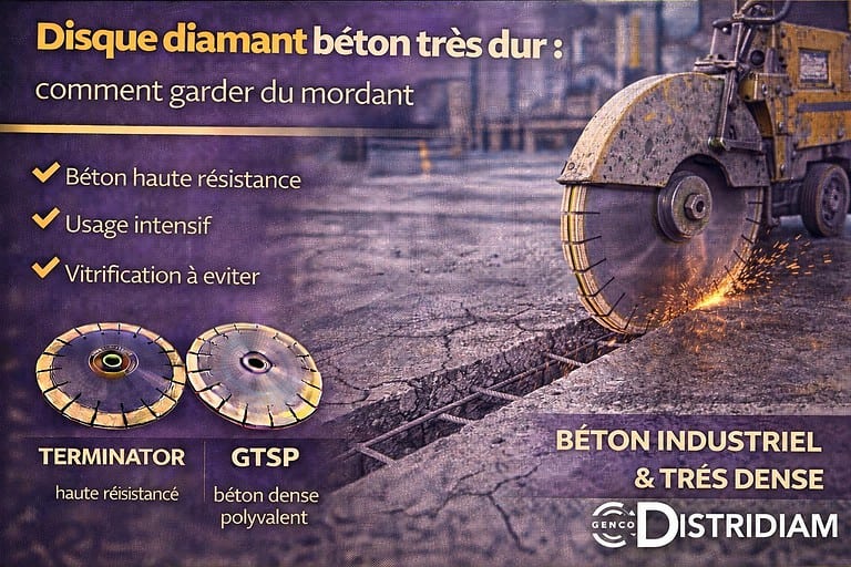 Disque diamant béton très dur : comment garder du mordant – DISTRIDIAM