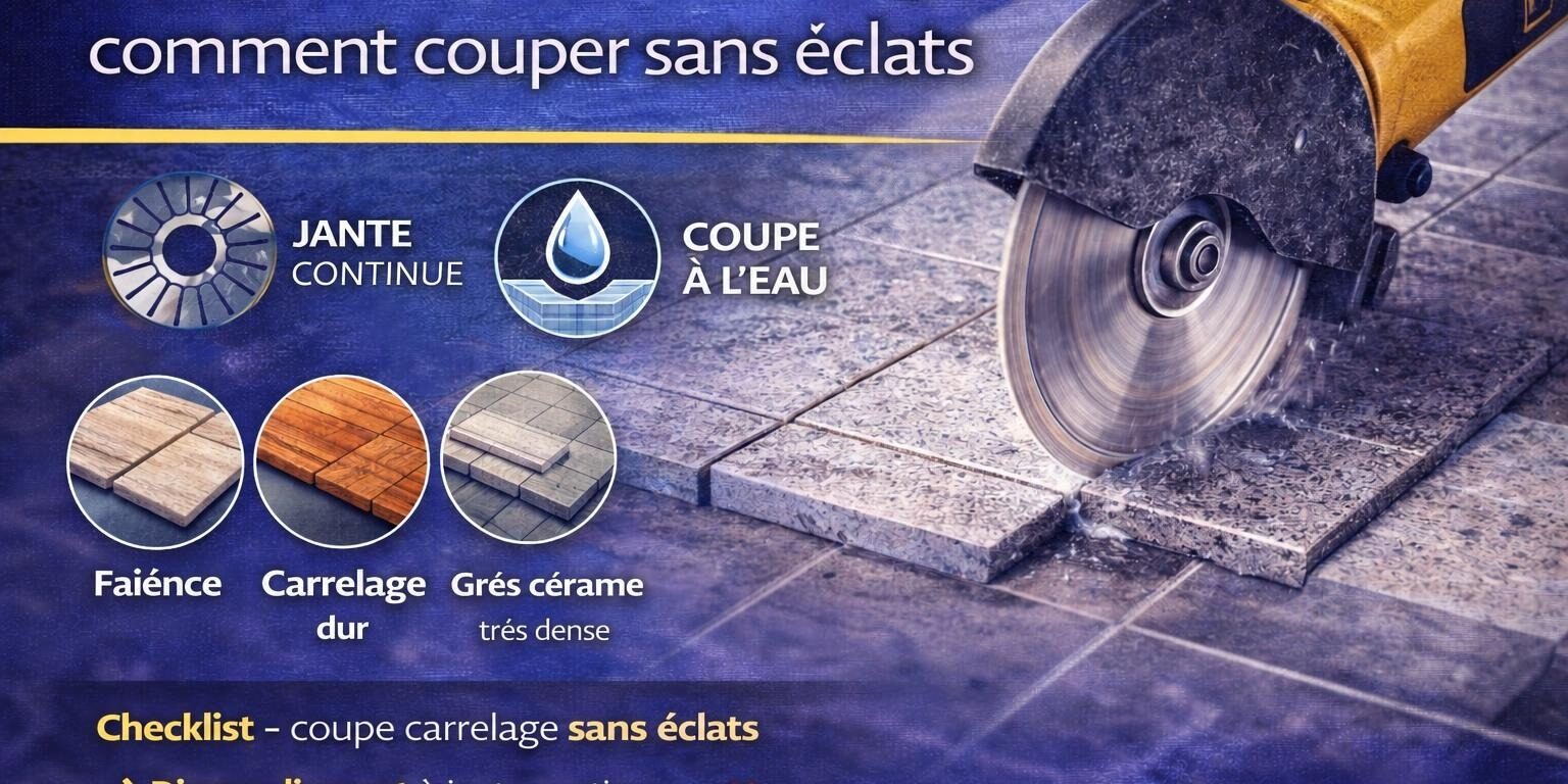 Disque diamant carrelage : comment couper sans éclats – DISTRIDIAM