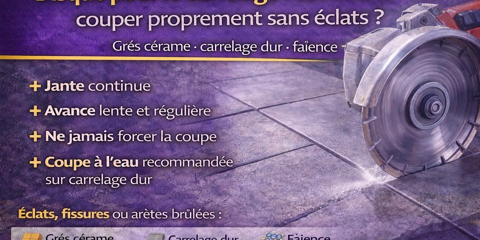 Disque pour le carrelage : comment couper proprement sans éclats ? – DISTRIDIAM