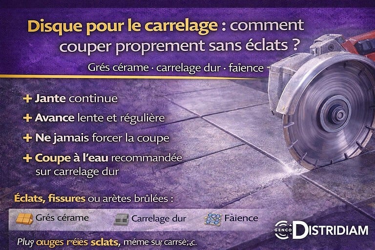 Disque pour le carrelage : comment couper proprement sans éclats ? – DISTRIDIAM