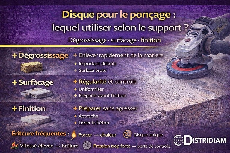 Disque pour le ponçage : lequel utiliser selon le support ? – DISTRIDIAM