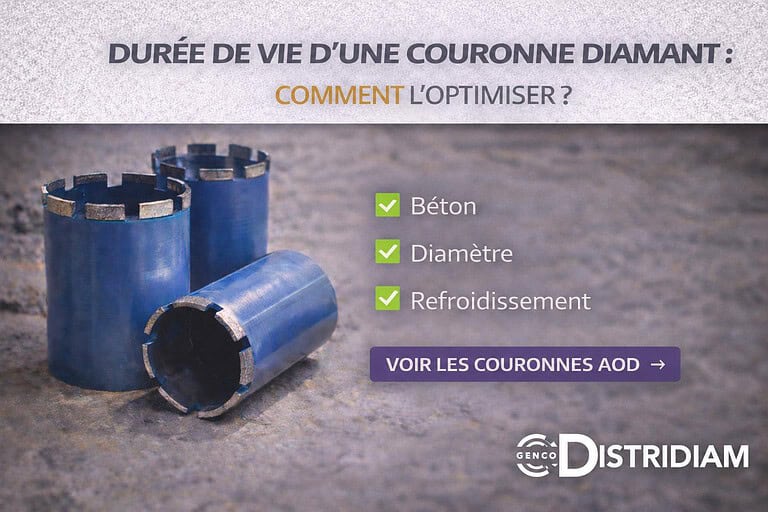 Durée de vie d’une couronne diamant : comment l’optimiser sur chantier ? – DISTRIDIAM