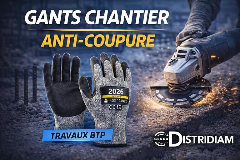 Gants chantier anti-coupure : indispensables pour la sécurité sur chantier BTP – DISTRIDIAM