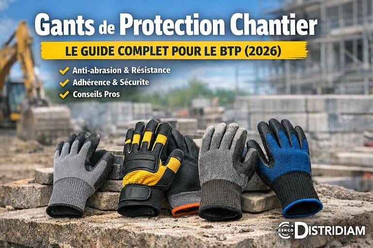 Gants de protection chantier : le guide complet pour le BTP (2026) – DISTRIDIAM