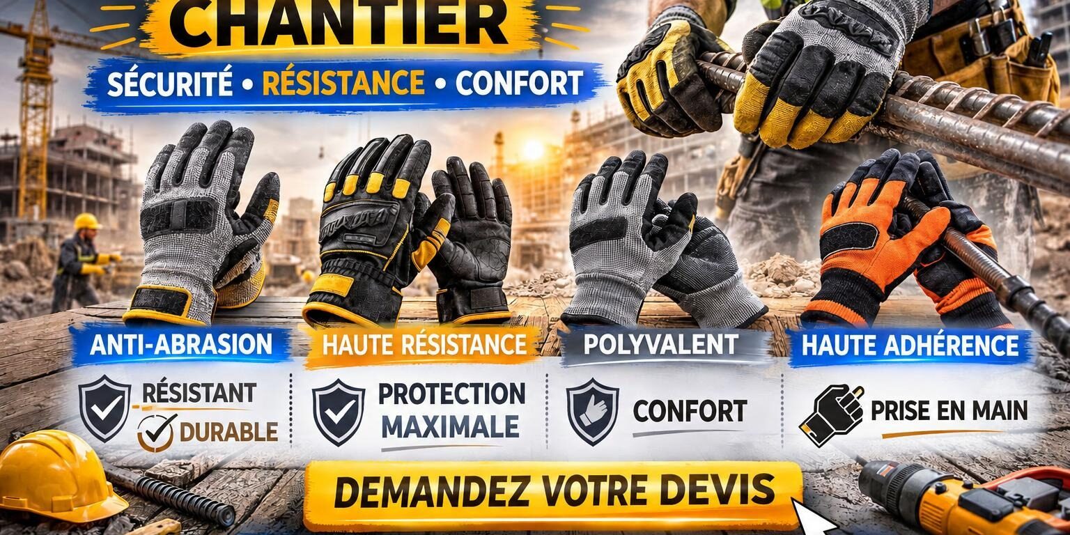 Gants de protection chantier : travaillez en sécurité et gagnez en performance – DISTRIDIAM