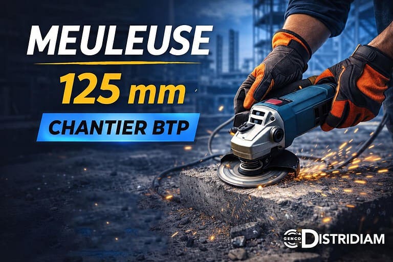 Meuleuse 125 mm : l’outil indispensable sur chantier BTP – DISTRIDIAM