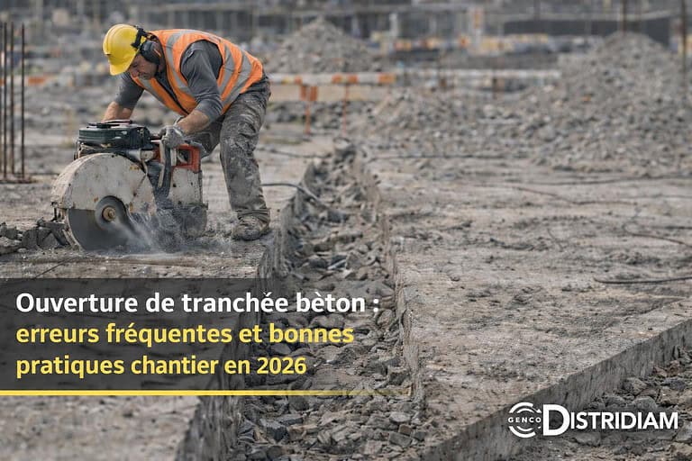 Ouverture de tranchée béton : erreurs fréquentes et bonnes pratiques chantier en 2026 – DISTRIDIAM