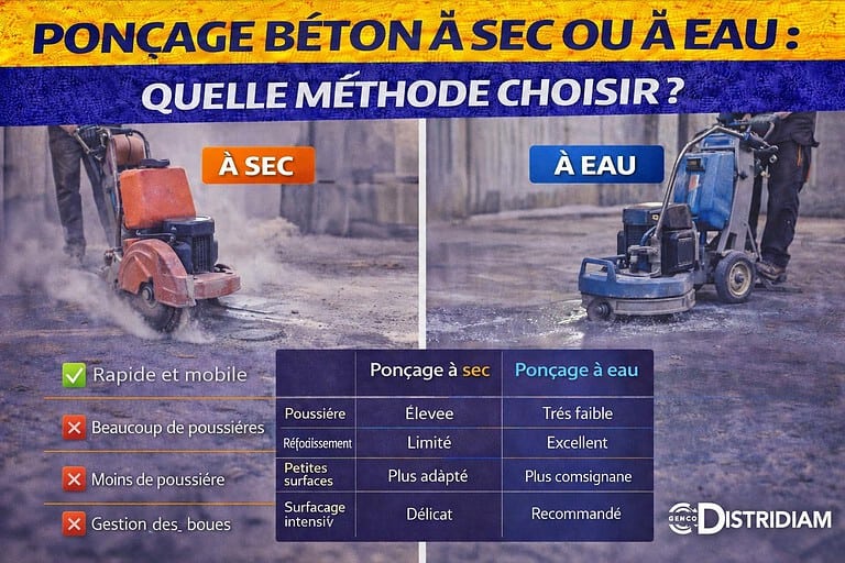 Ponçage béton à sec ou à eau : quelle méthode choisir ? – DISTRIDIAM