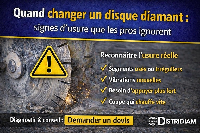 Quand changer un disque diamant : signes d’usure que les pros ignorent – DISTRIDIAM
