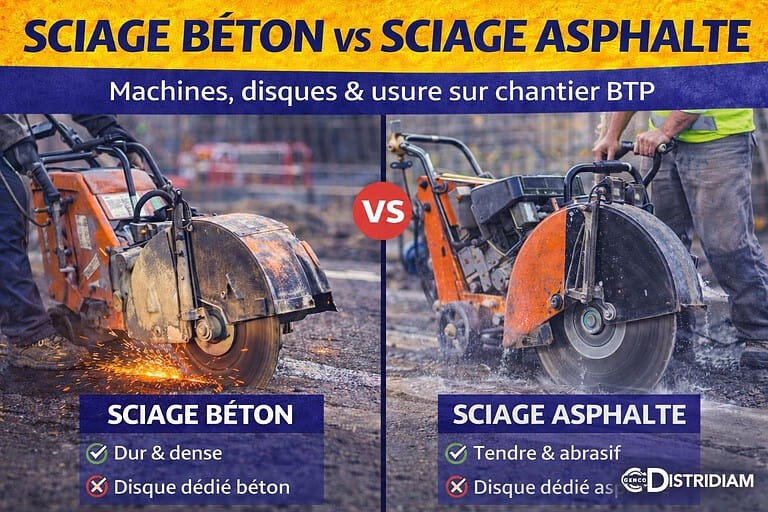 Sciage béton vs sciage asphalte : quelles différences ? – DISTRIDIAM